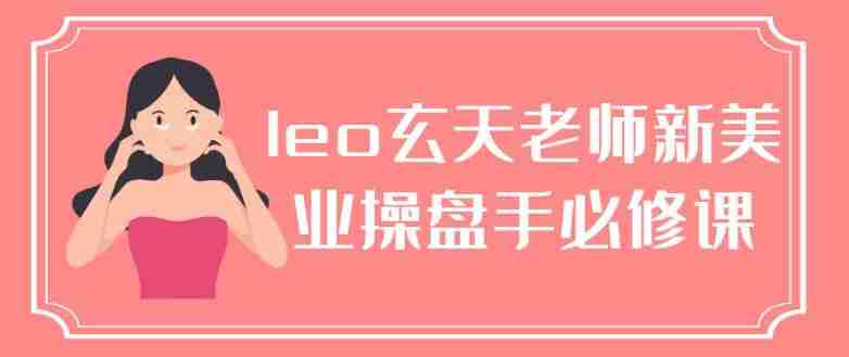 leo玄天老师新美业操盘手必修课