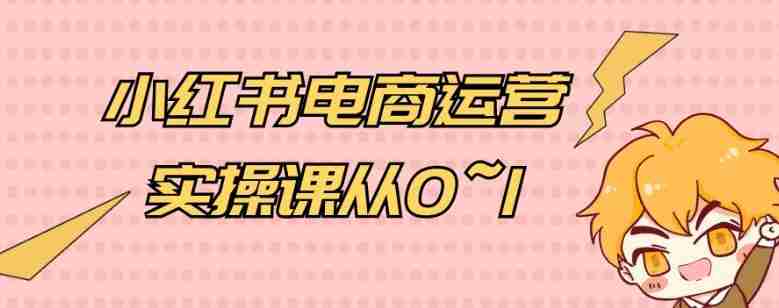 小红书电商运营实操课从0~1